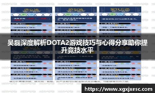 吴磊深度解析DOTA2游戏技巧与心得分享助你提升竞技水平